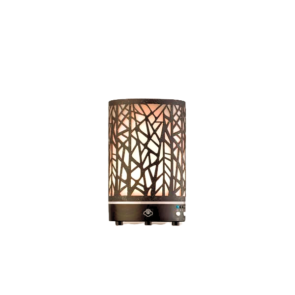 Forest Rusted Metal Essential Oil diffuser with LED lights