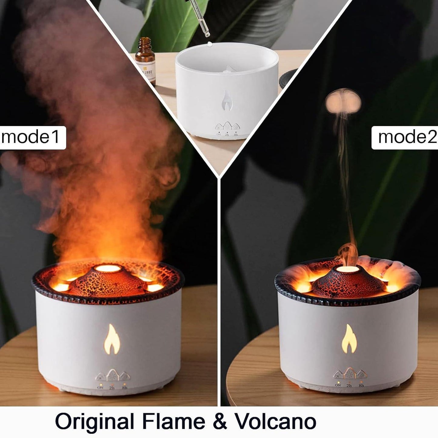 Volcano Diffuser for Essential Oils Aromatherapy Volcano Humidifier