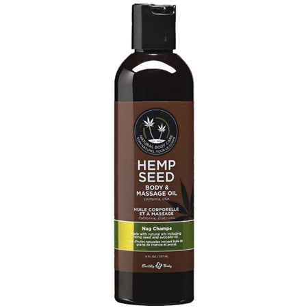 Earthly Body Hemp Seed Massage Oil 8 oz.