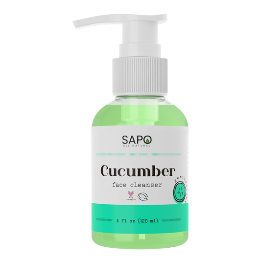 Sapo All Natural Cucumber Facial Wash with Aloe, Coconut Oil and