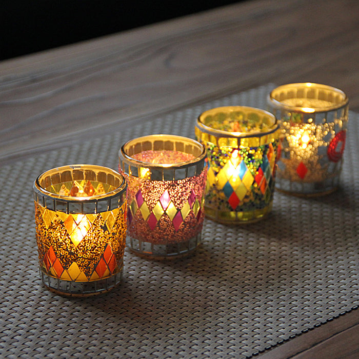 Handmade Glass Candle Holders